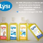 Gama completa de produse LYSI Cel mai pur ulei din ficat de cod islandez Omega-3 Fiskiolia, produse în Islanda din 1938