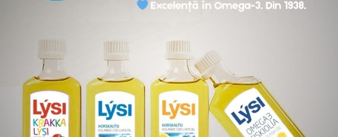 Gama completa de produse LYSI Cel mai pur ulei din ficat de cod islandez Omega-3 Fiskiolia, produse în Islanda din 1938